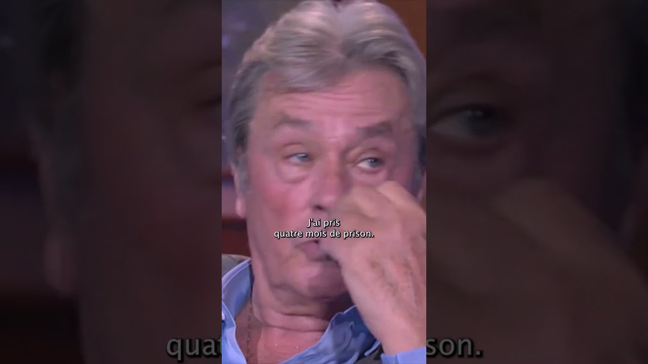 😮 Alain Delon raconte son passage en prison lorsqu’il avait 20 ans