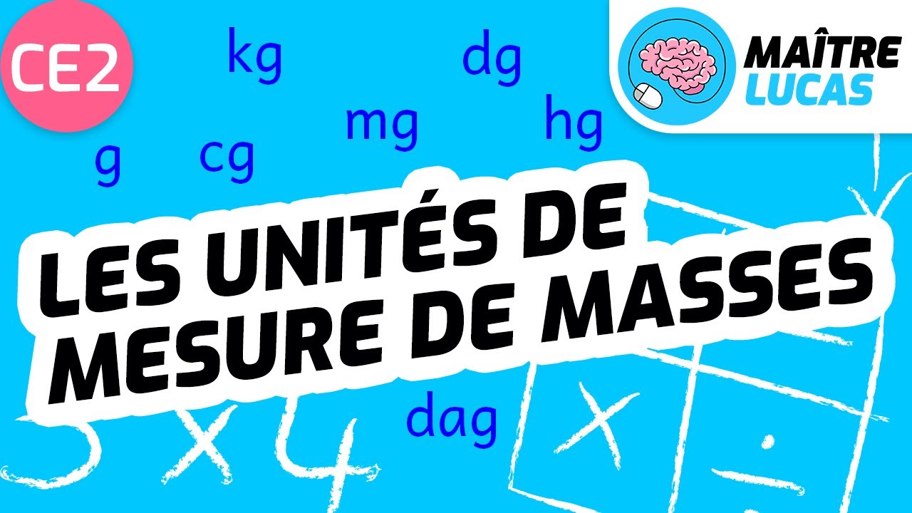 Connaître et utiliser les unités de mesure de masses CE2 - Cycle 2 - Maths - Mathématiques - Mesures