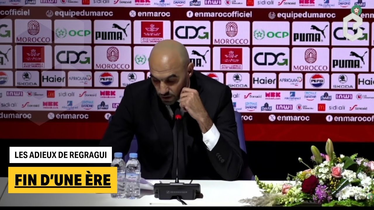 Les mots de Walid Regragui lors de la cérémonie de son départ