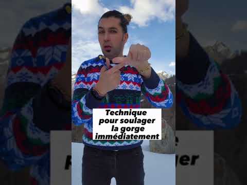 Technique pour soulager le mal de gorge immédiatement.