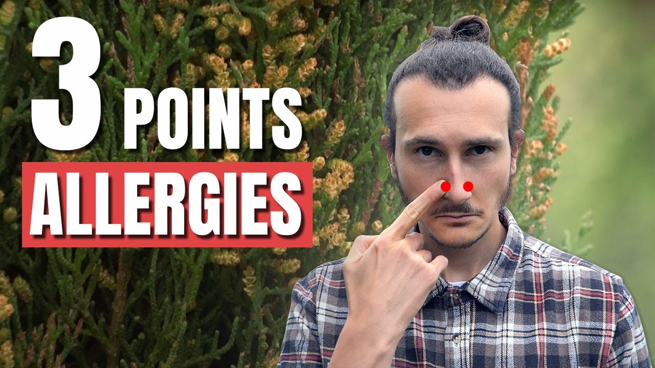 Rhinite Allergique : appuyez sur ces 3 points pour la traiter 🤧