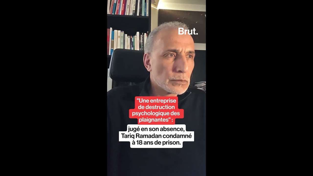 Jugé en son absence, Tariq Ramadan condamné à 18 ans de prison.
