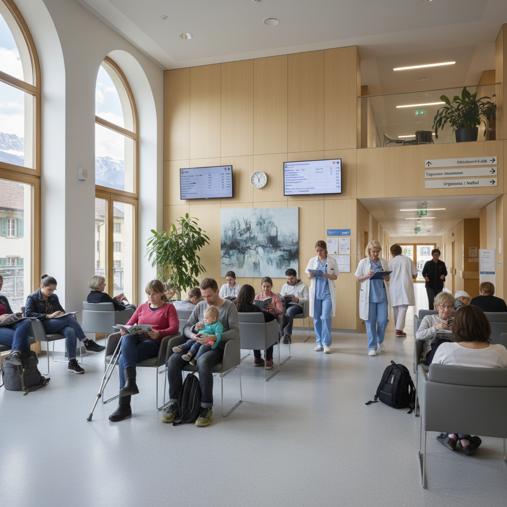 analyse des défis actuels du système de santé suisse, mettant en lumière ses limites et les inquiétudes liées à son essoufflement progressif.