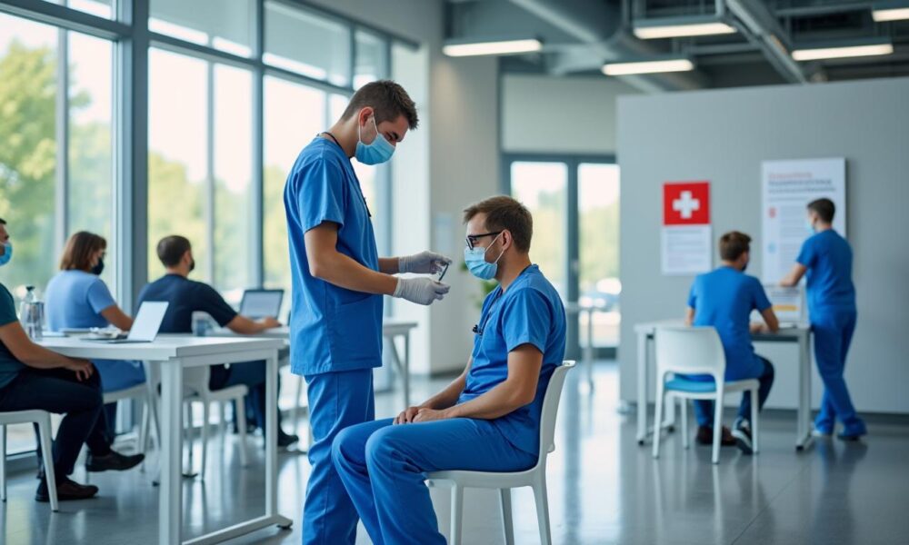 la grippe continue de sévir en suisse avec 2500 nouveaux cas signalés la semaine dernière, maintenant ainsi un niveau élevé d'infections.