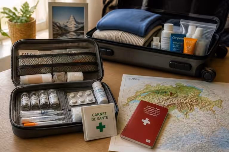 Préparer son voyage en Suisse : vaccins essentiels, trousse médicale et conseils santé indispensables