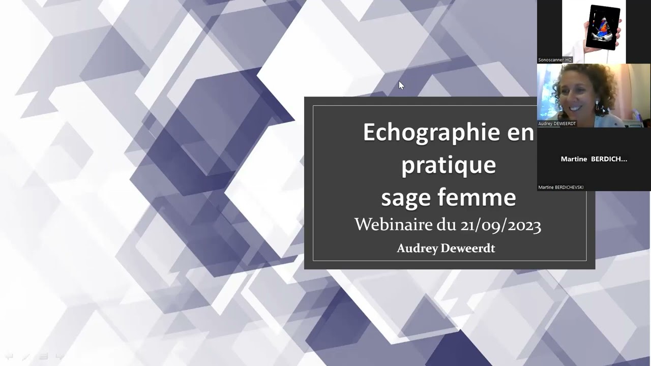 Webinar Sonoscanner : Les apports de l'échographie pour les sages-femmes, Madame Audrey Deweerdt